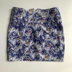 Girl's Bear Patterned Unique Skirt